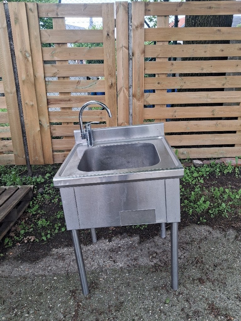 Vrijstaande roestvrijstalen spoelbak, Ophalen, Inox