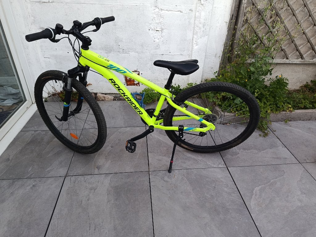 RockRider 100 Fluo-fiets, Fietsen en Brommers, Fietsen | Jongens, Velgrem, Versnellingen, Zo goed als nieuw, Rockrider