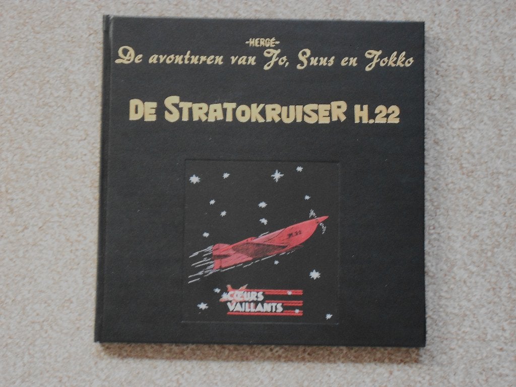 Jo, Suus en Jokko - De Stratokruiser H.22 -hardc zwart leder, Boeken, Hergé (George Rémi), Eén stripboek, Nieuw, Ophalen of Verzenden