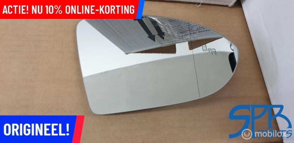GOLF 7 SPIEGEL GLAS Spiegelglas RECHTS SIDE ASSIST VERWARMD, Autos : Pièces & Accessoires, Rétroviseurs, Volkswagen, Neuf, Enlèvement ou Envoi