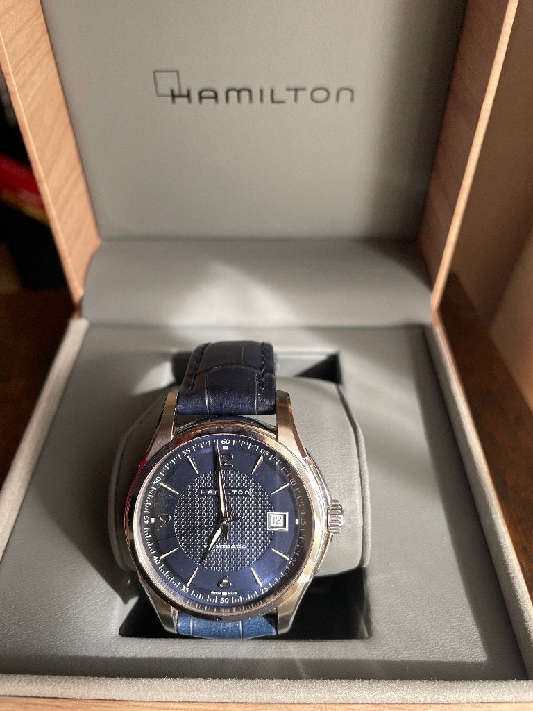 Hamilton Jazzmaster Viewmatic Auto (H32515641), Montre-bracelet, Autres marques, Cuir, Acier