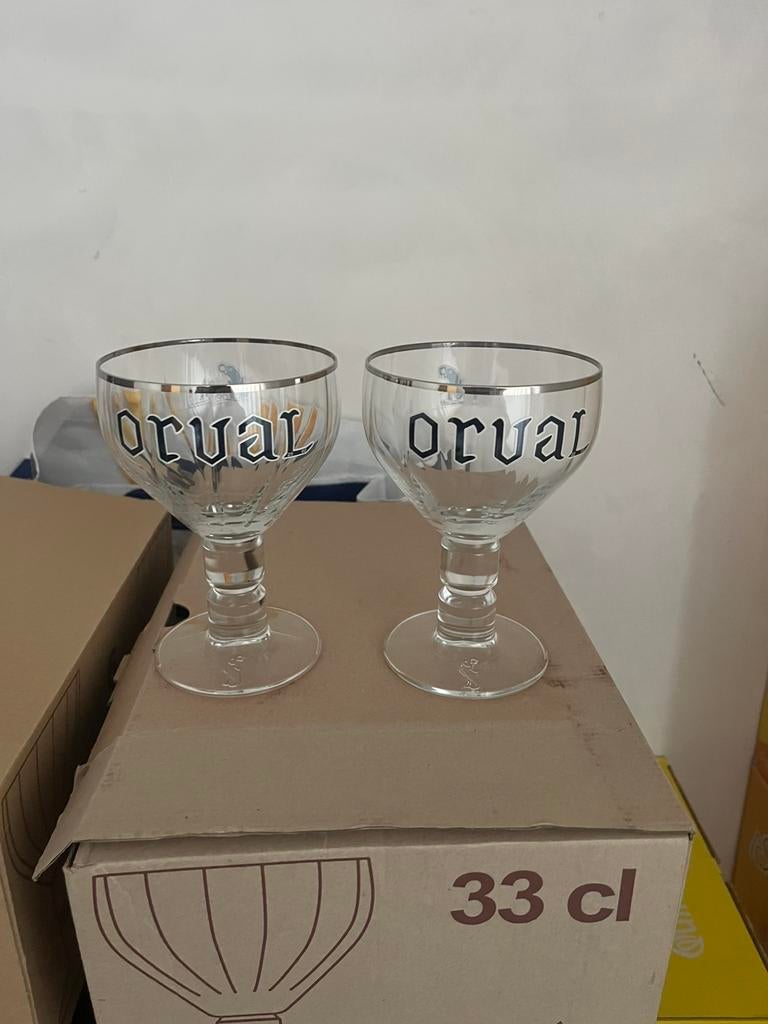 Orval glazen, Ophalen of Verzenden, Zo goed als nieuw