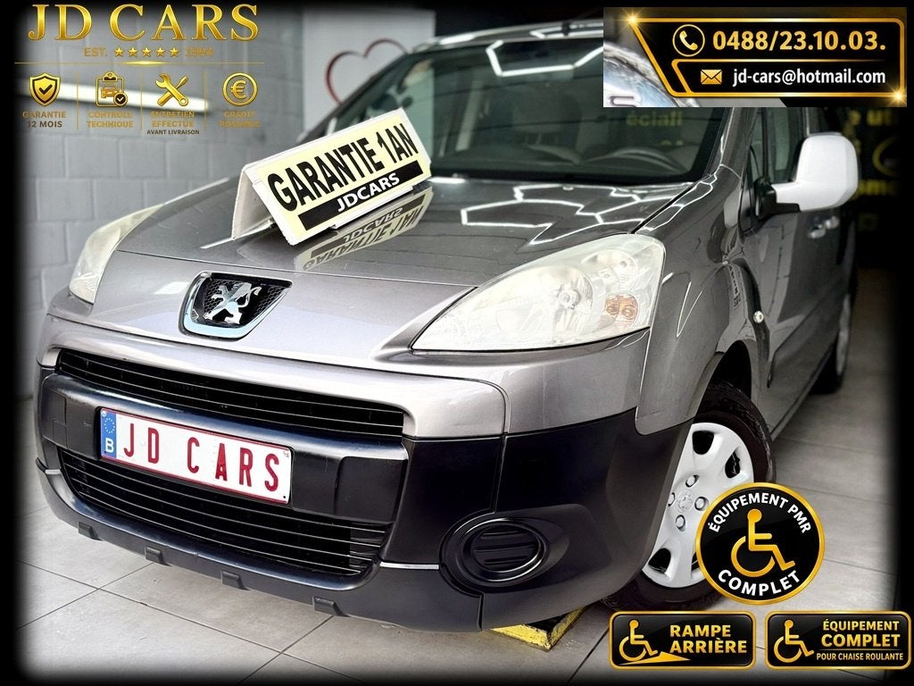PEUGEOT PARTNER TEPEE ‼️EQUIPEMENT PMR‼️ GARANTIE 1 AN CTOK, Voorwielaandrijving, Dealer onderhouden, Beige, 4 cilinders