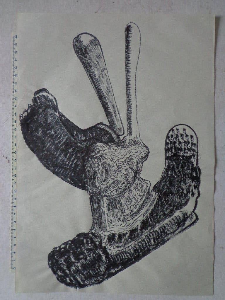 dessin à l'encre de Bruno Botella MDs T07 de 2018, Antiquités & Art, Art | Dessins & Photographie, Dessin, Signé, Avec certificat d'authenticité