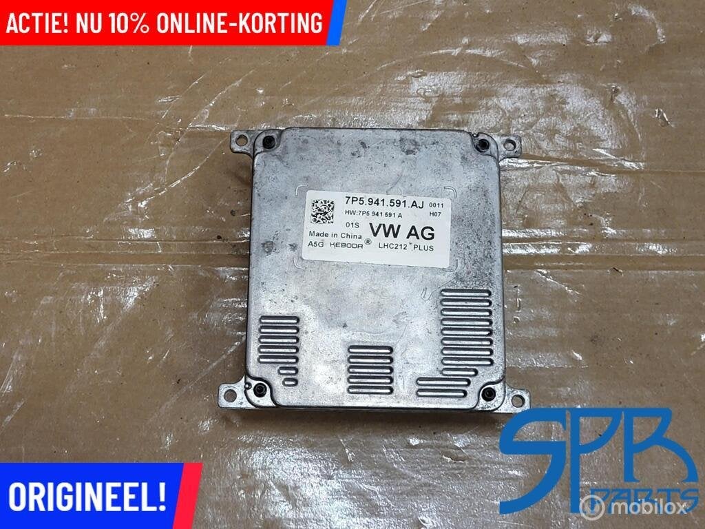 Vw GOLF 7 VII 7.5 FACELIFT LED MODULE 7P5941591AJ A5G BALAST, Gebruikt, VOLKSWAGEN, Audi, Ophalen of Verzenden
