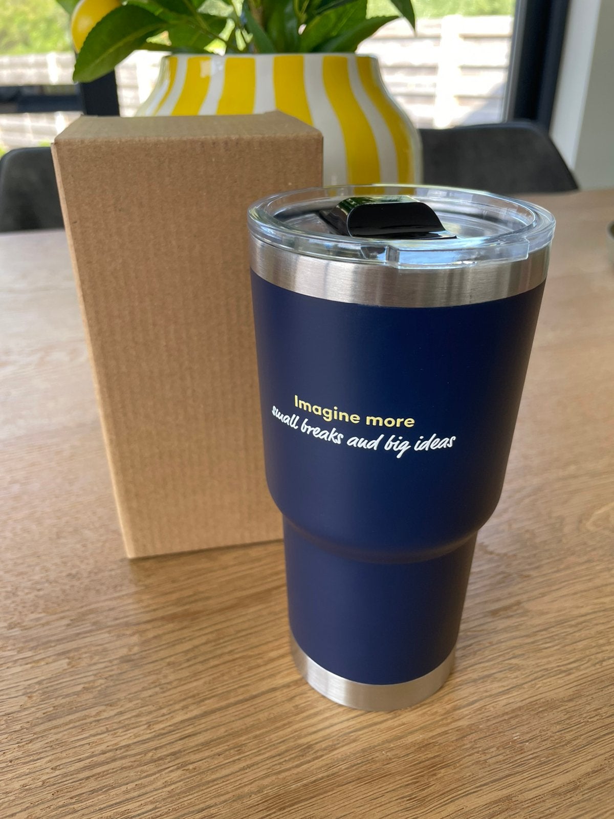 Drinkbeker Blauw NIEUW, Sport en Fitness, Drinkbussen, Ophalen of Verzenden, Nieuw