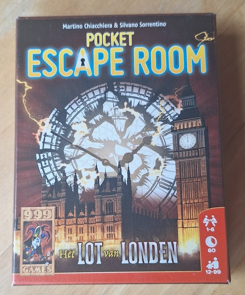 Pocket Escape Room - Het Lot van Londen, Hobby en Vrije tijd, Ophalen of Verzenden, Zo goed als nieuw, 999 games