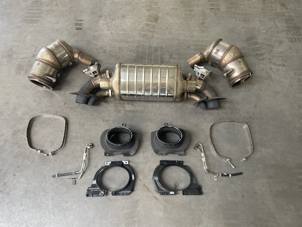complete OEM Porsche Sport uitlaatset voor 911 (992) Turbo S, Enlèvement ou Envoi, Utilisé, Porsche
