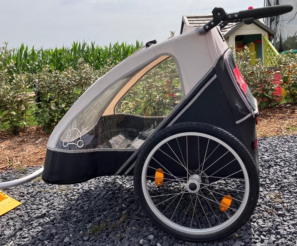 Fietskar incl babyschaal, Fietsen en Brommers, Fietsaccessoires | Aanhangwagens en Karren, Ophalen, Gebruikt, 20 tot 40 kg, Kinderkar