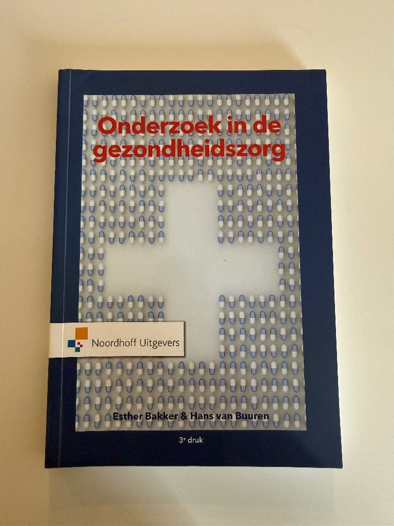 Onderzoek in de gezondheidszorg, Boeken, Studieboeken en Cursussen, Ophalen of Verzenden, Nieuw, Hogeschool, Diverse auteurs