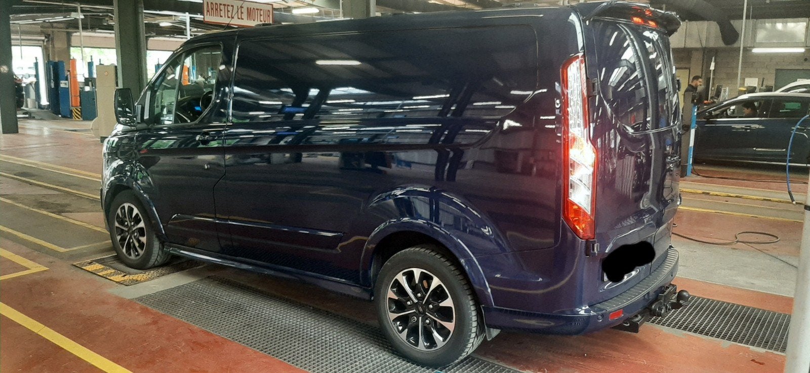 FORD Custom SPORT 2017, Auto's, 1995 cc, Euro 6, Blauw, Leder en Stof
