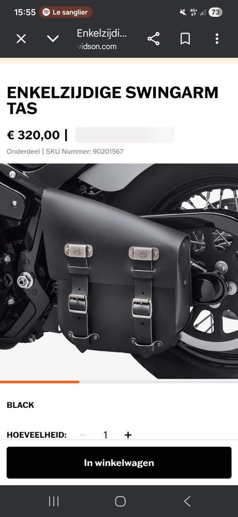 Harley Davidson Lederen Tas, Motos, Accessoires | Valises & Sacs, Enlèvement