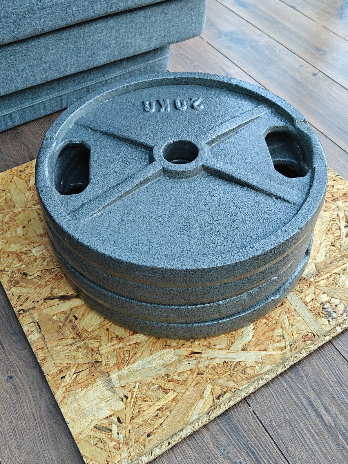 Halterschijven 20 kg, Sport en Fitness, Ophalen, Halterschijven