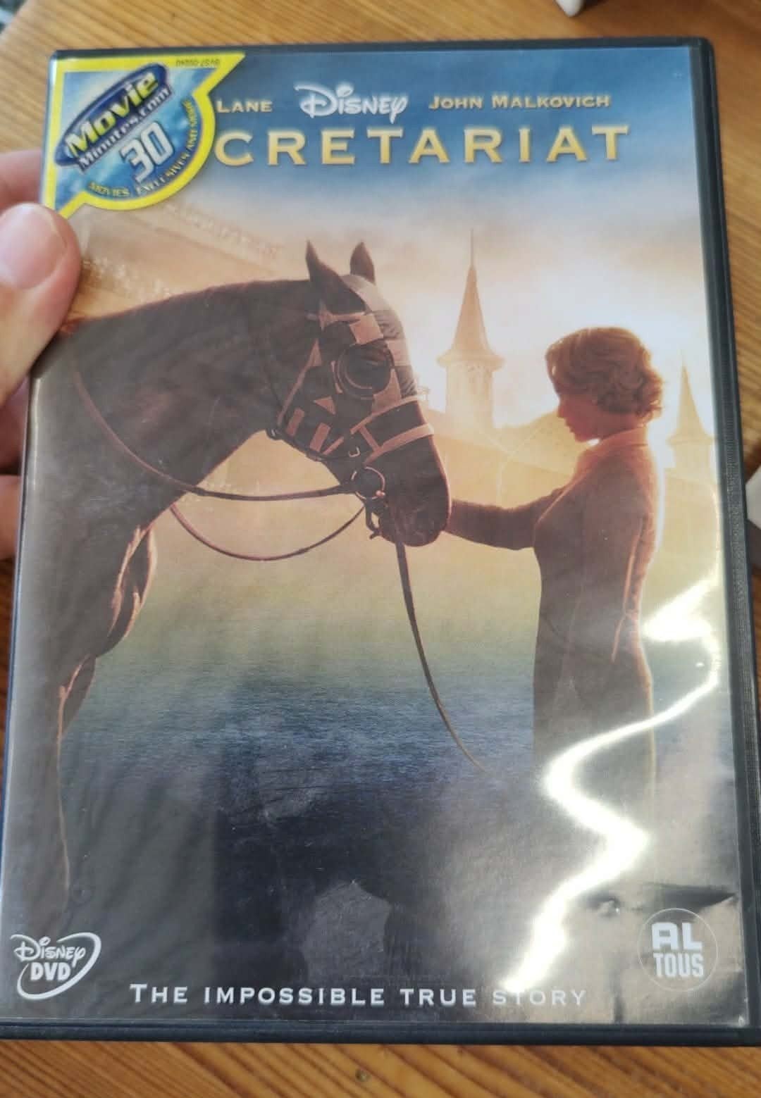 Secretariat (Disney) Met Diane Lane en John Malkovich o.a., Cd's en Dvd's, Dvd's | Avontuur, Zo goed als nieuw, Alle leeftijden
