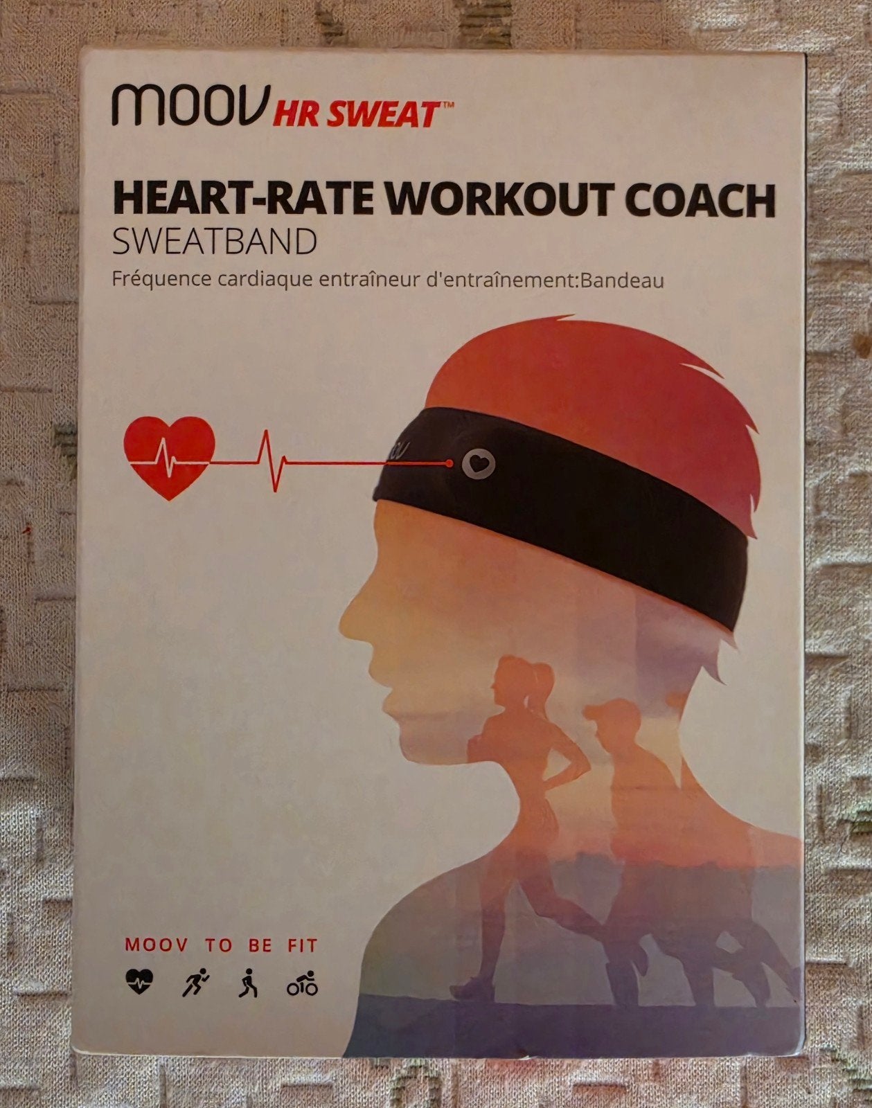 MOOV HR Sweat hartslagmeter met sporthoofdband, Sports & Fitness, Cardiofréquencemètres, Enlèvement ou Envoi, Comme neuf, Autres marques