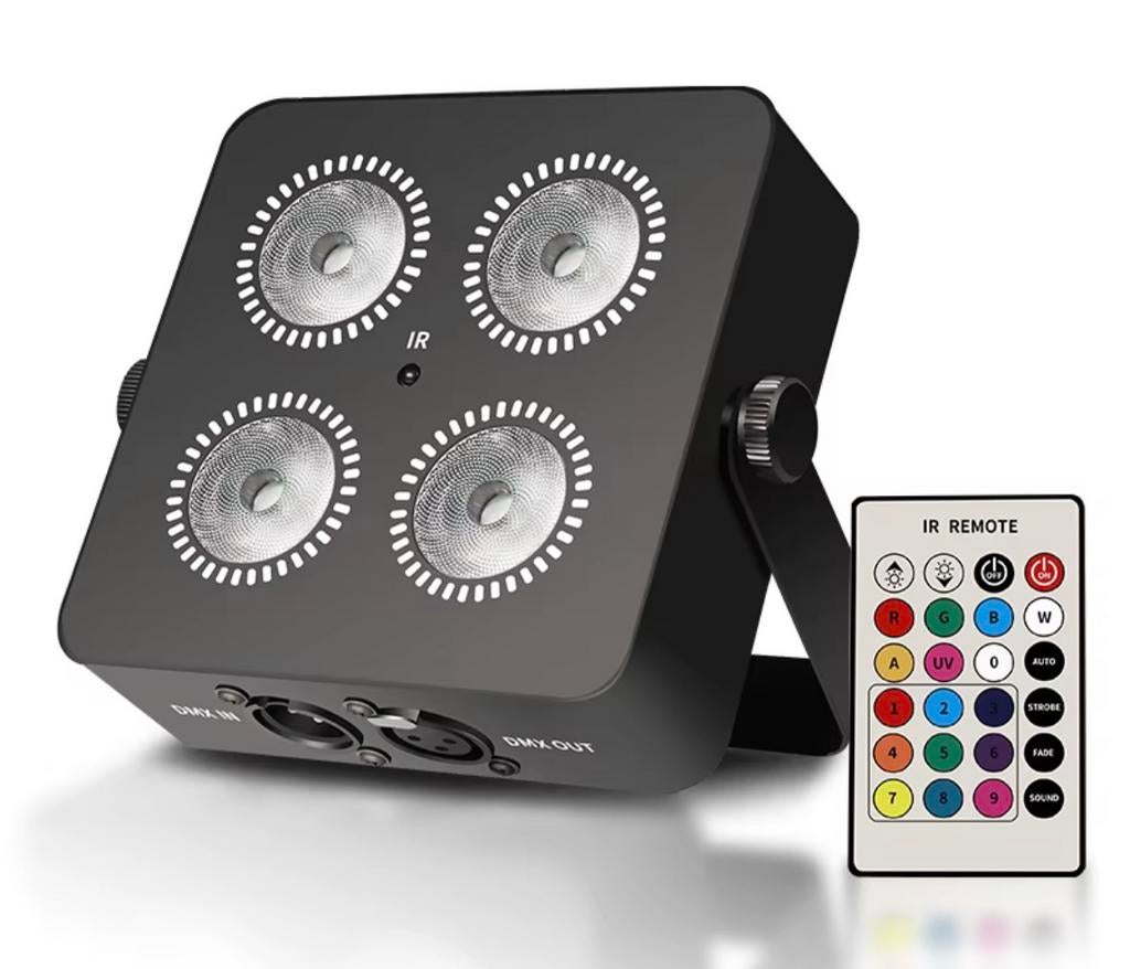 Accu Led Par RGBWA-UV - Dmx, Auto, App bediening, Geluid, Ophalen of Verzenden, Nieuw, Licht, Geluidgestuurd
