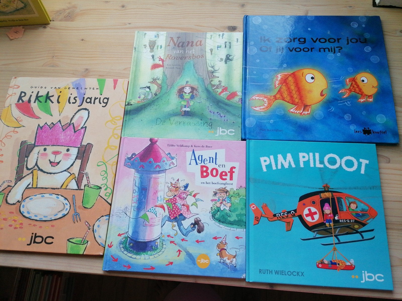 Set 5 kleuterboeken, Ophalen