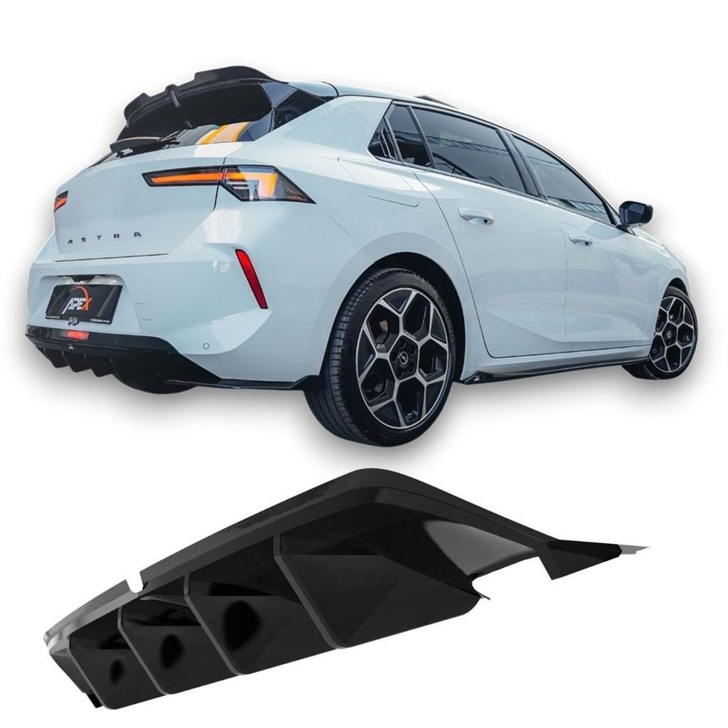 APEX Diffuser Geschikt voor Opel Astra L [2020+] glans Zwart, Envoi