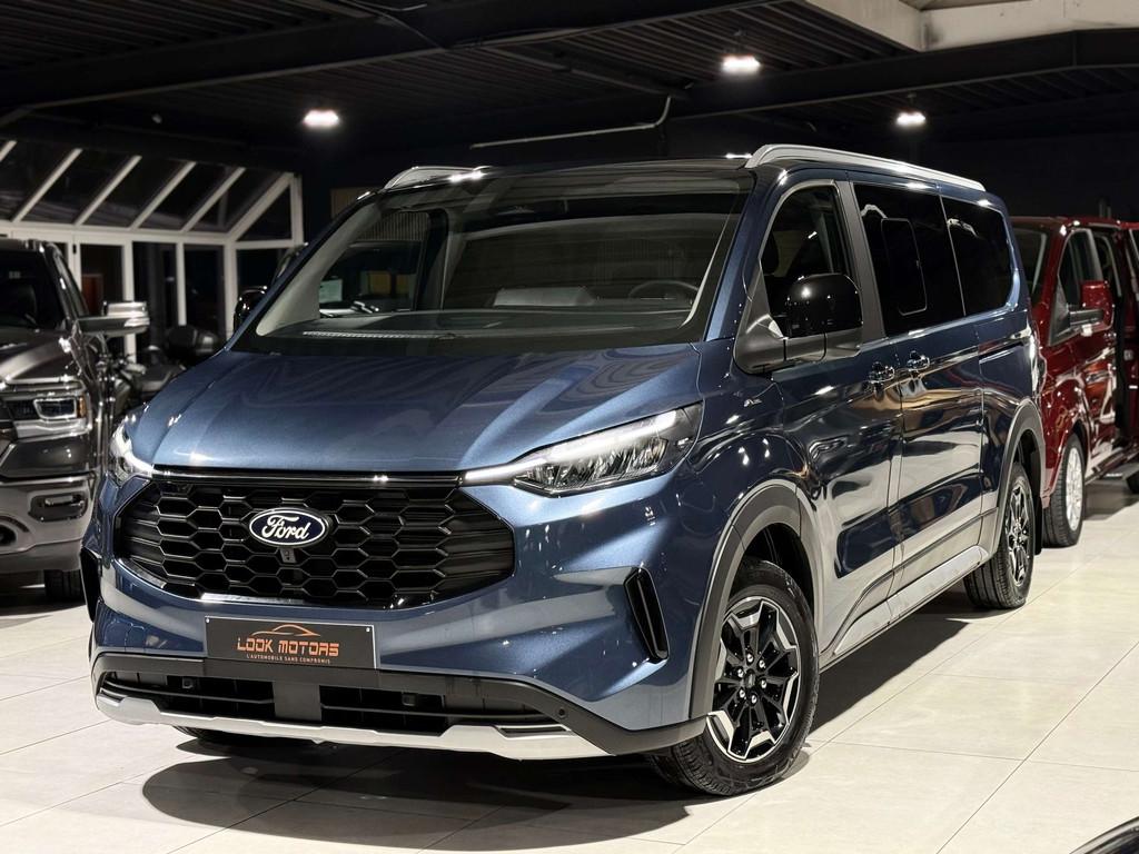 Ford Tourneo Custom ACTIV 2.0 TdCi LONG 170CV 8 PLACES BOITE, Autos, Ford, Cuir, Achat, Phares entièrement LED, Euro 6