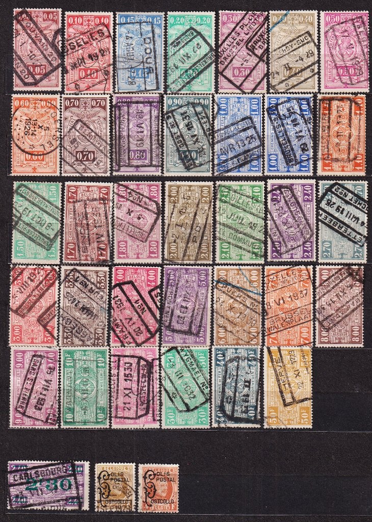 België Spoorwegzegels 1923-29 TR135-TR169 gestempeld, Postzegels en Munten, Postzegels | Europa | België, Verzenden, Gestempeld