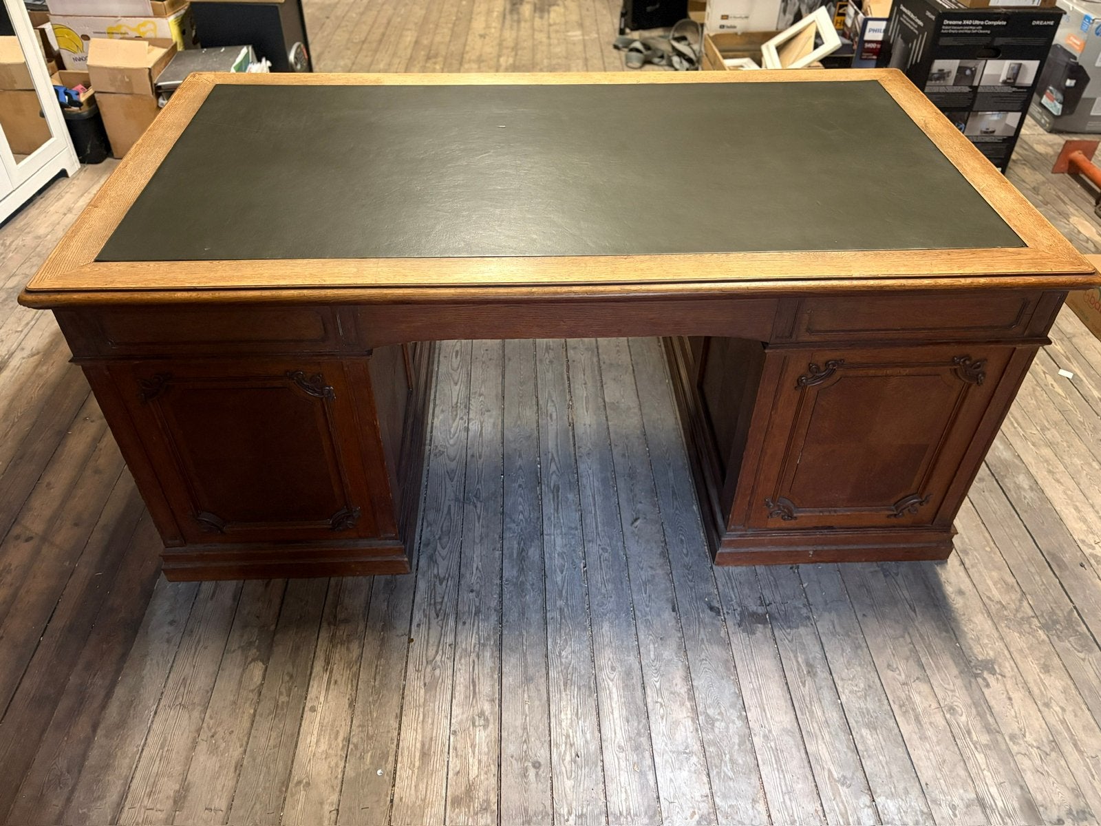 Notaris bureau, Maison & Meubles, Bureaux, Comme neuf, Classique, Bois, Vert, Espace de rangement, Enlèvement