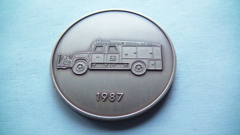 RESERVE BOSCO médaille pompiers bruxlles 1987 (50mm), Enlèvement