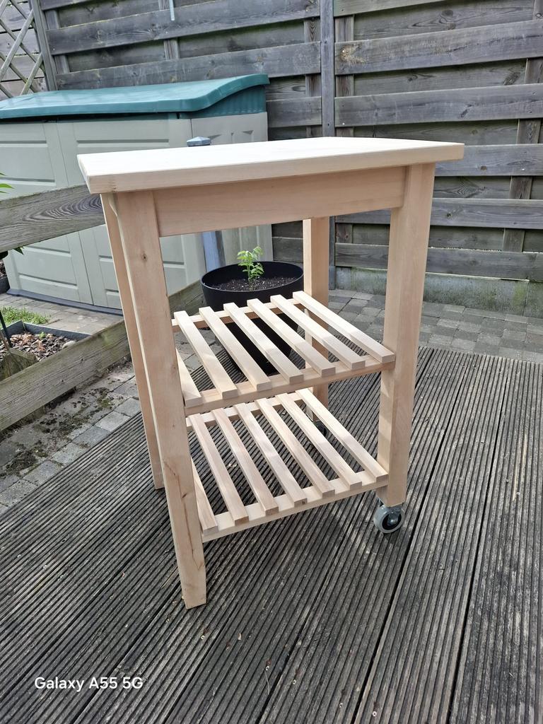 Roltafel, Huis en Inrichting, Keuken | Keukenelementen, Ophalen, Beige, 50 tot 100 cm, Zo goed als nieuw
