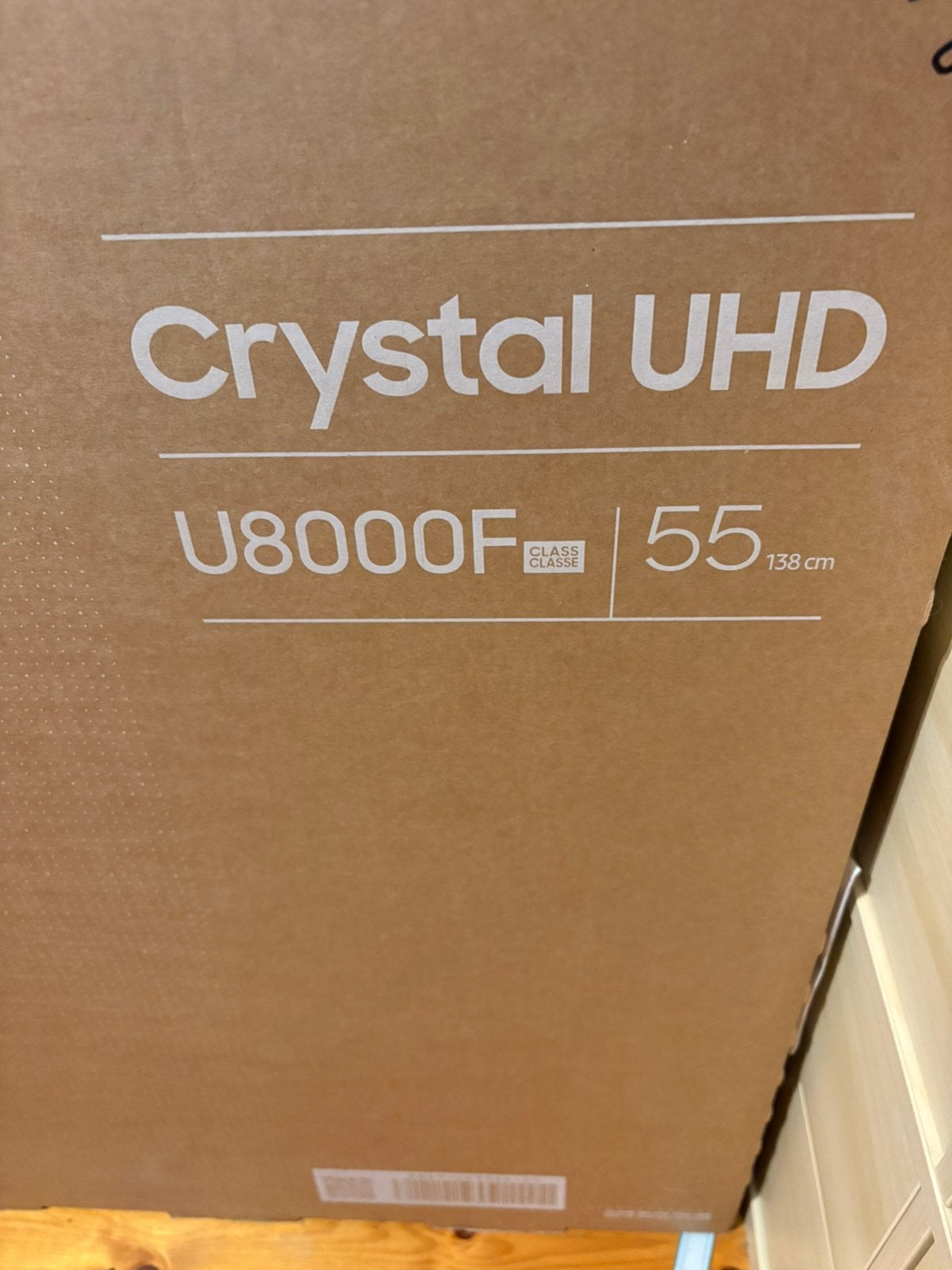 Télévision Samsung Crystal UHD 55" (138 cm) - Modèle U8000F, Enlèvement, Neuf