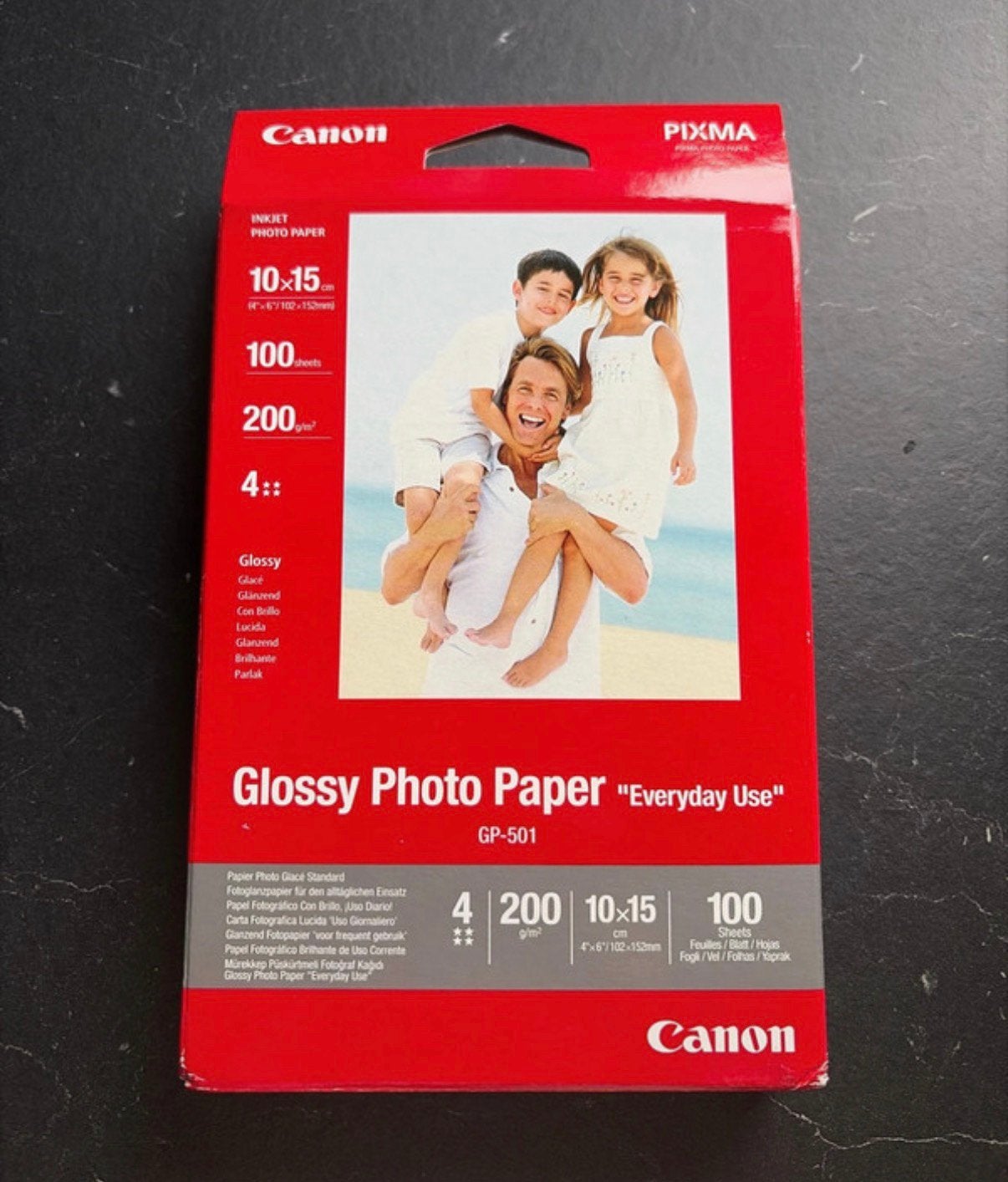 Papier photo 10x15 glossy canon 100 feuilles, Audio, Tv en Foto, Fotografie | Fotopapier, Fotopapier, Ophalen of Verzenden, Zo goed als nieuw