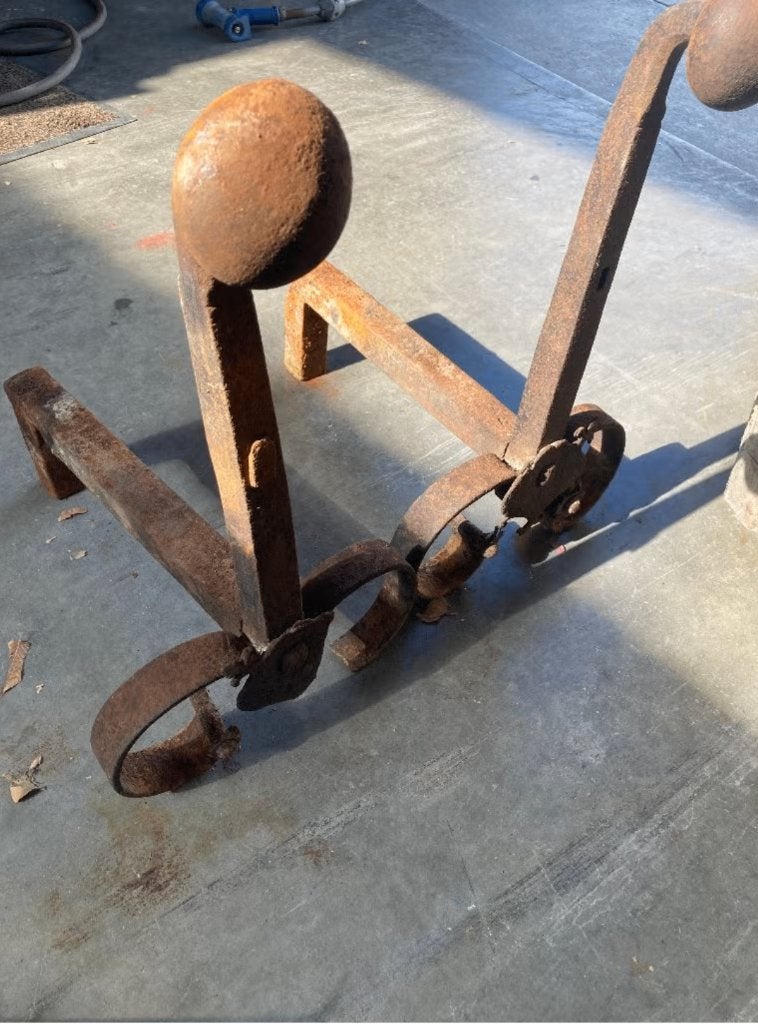 koppel kasteel open haardbokken, Ophalen