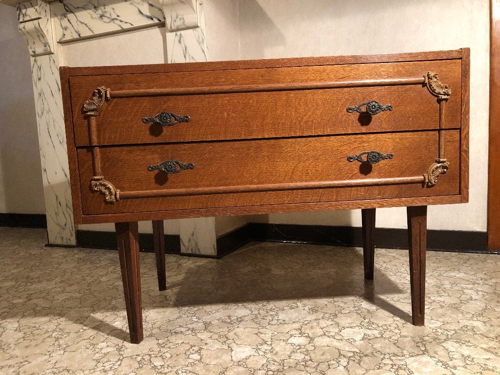 Vintage Ladenkast Jaren '50-'60 (bod vanaf 20,-) – Vorselaar, Maison & Meubles, Armoires | Commodes, 25 à 50 cm, Moins de 100 cm