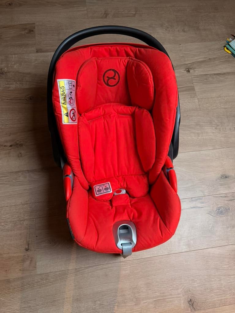 Siège auto Cybex Cloud Z i-Size + base Isofix Z - rouge, Enlèvement, Comme neuf, Autres marques, Isofix
