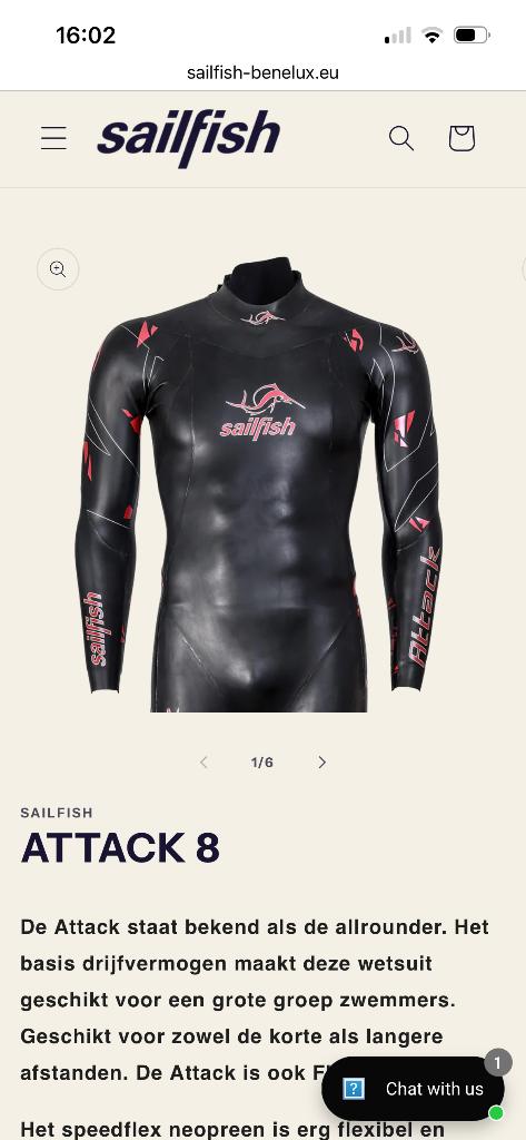 Wetsuit Sailfish Attack 8, Sports nautiques & Bateaux, Vêtements nautiques, Enlèvement, Neuf, Femme, Combinaison étanche