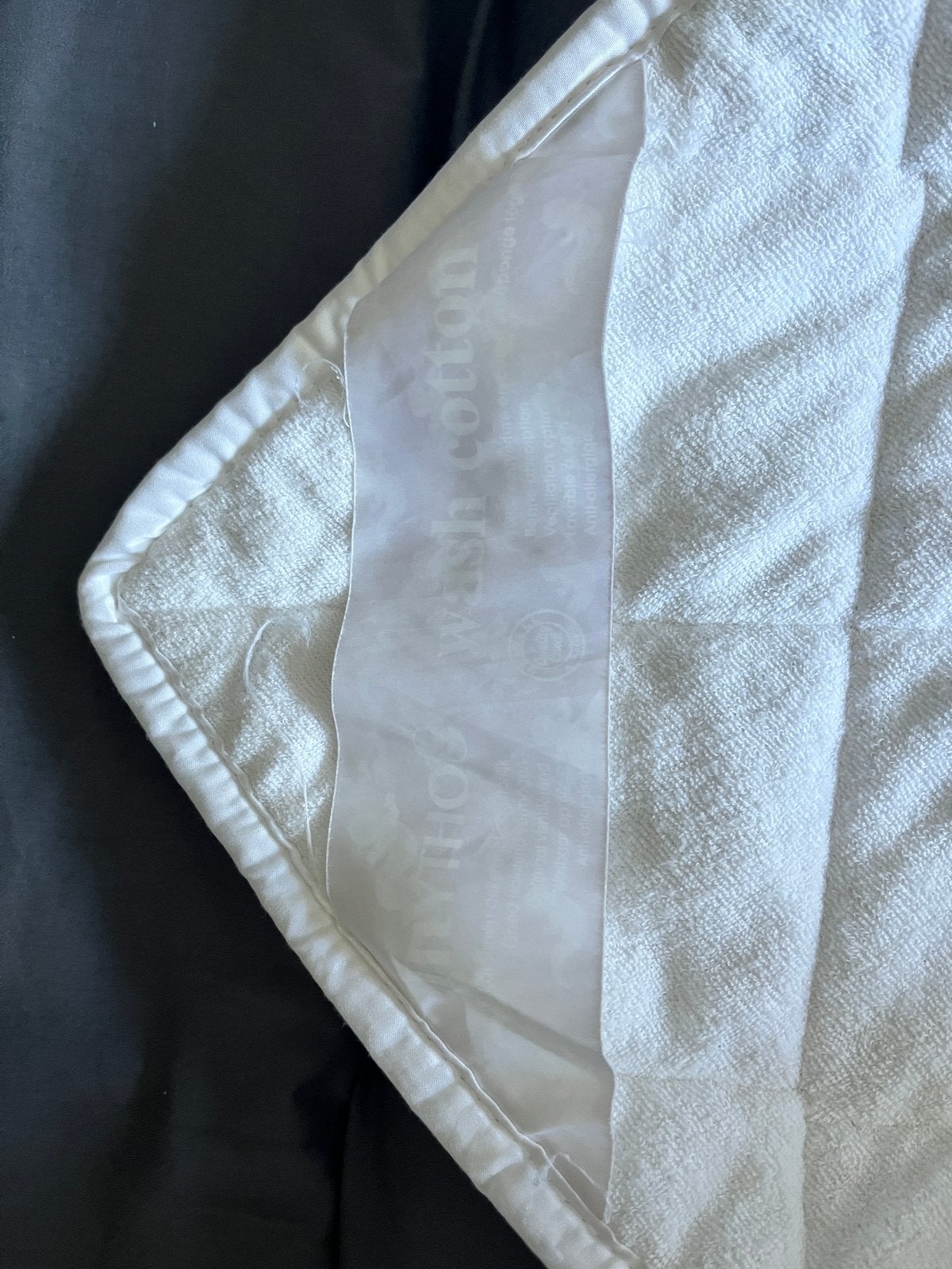 Babydons in badstof voor babybed, Jongetje of Meisje, Wit, Ophalen of Verzenden, Babybedje