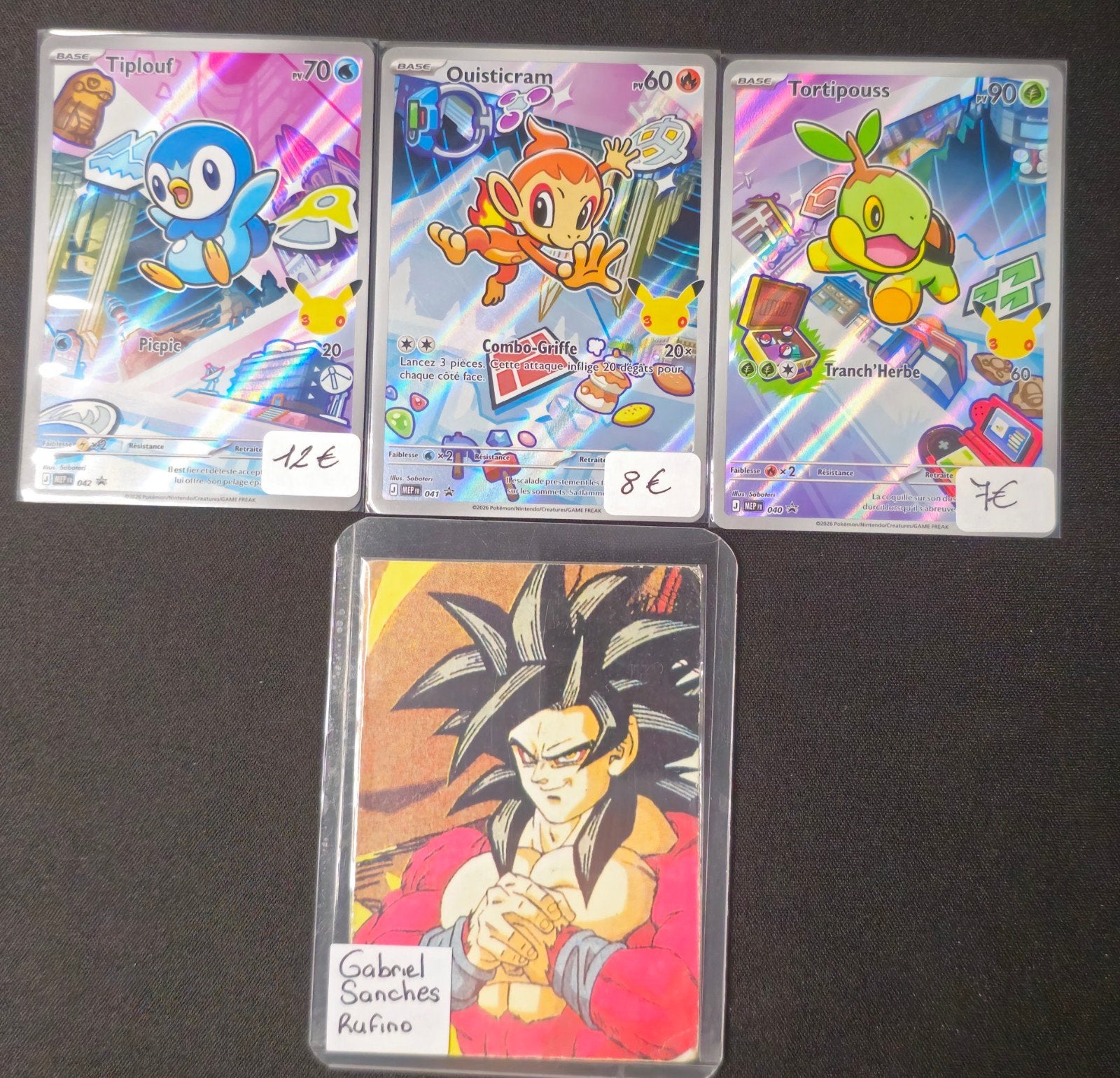 Trio Pokémon 30 ans – Tortipouss, Ouisticram & Tiplouf – FR, Enlèvement, Neuf, Plusieurs cartes, Foil