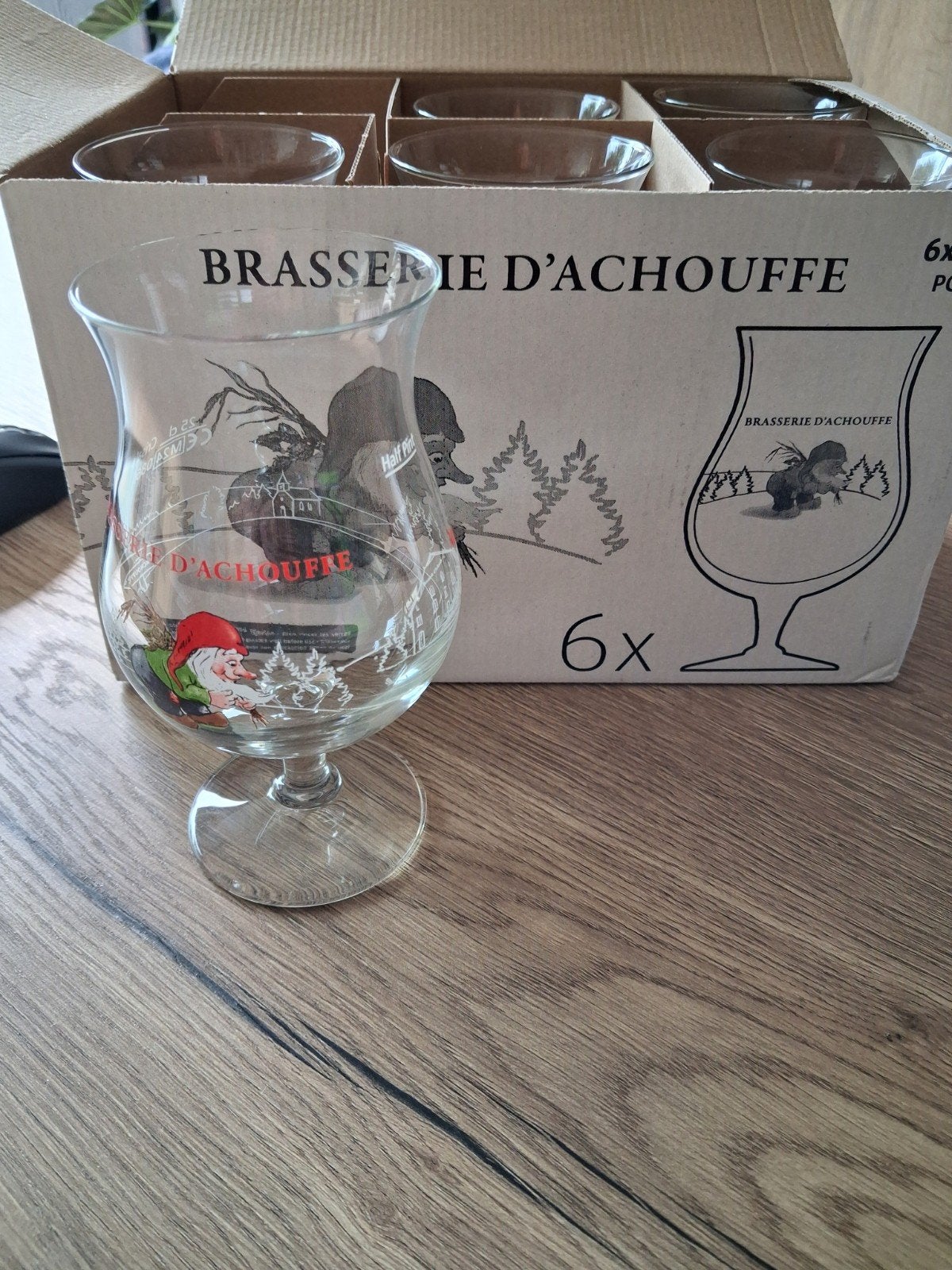 verres à bière brasserie d'achouffe, Collections, Enlèvement ou Envoi