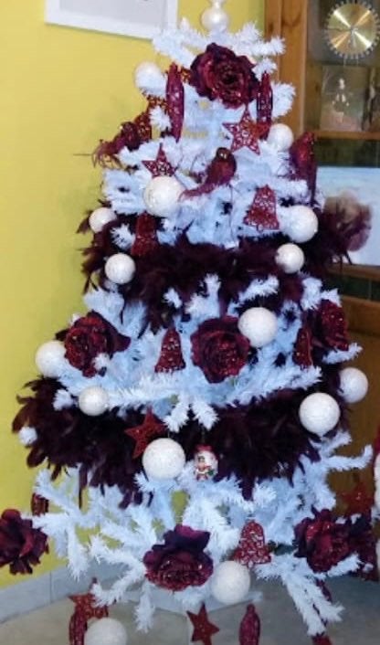 Sapin de Noël avec décorations, Maison & Meubles, Enlèvement, Comme neuf
