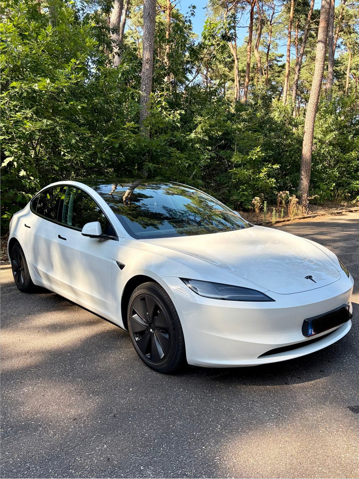 Tesla Model 3 Highland RWD (2024) | 1st eigenaar |46.510 km, Auto's, Tesla, Achterwielaandrijving, Zwart, Wit, Trekhaak