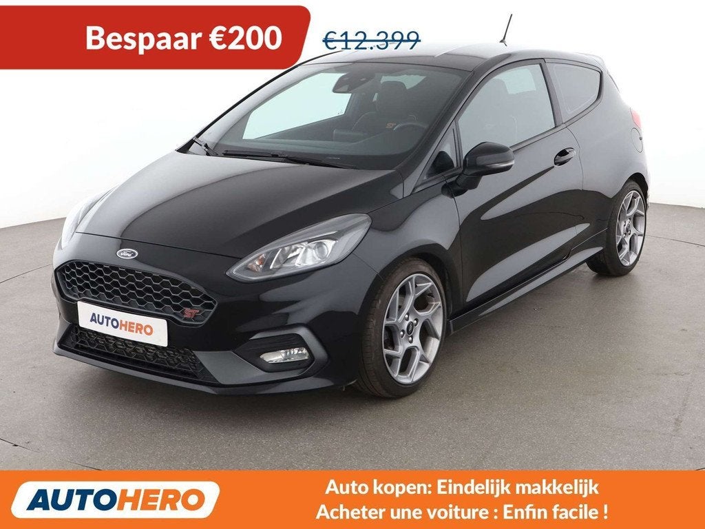 Ford Fiesta 1.5 EcoBoost ST (bj 2019), Auto's, Ford, Voorwielaandrijving, Zwart, USB, Fiësta