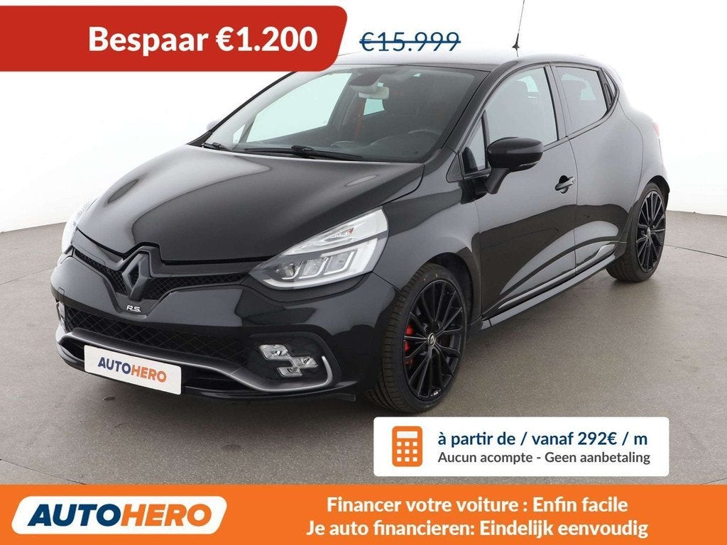 Renault Clio 1.6 TCe Energy Renault Sport (bj 2018), Auto's, Gebruikt, Zwart, 5 zetels, 133 g/km