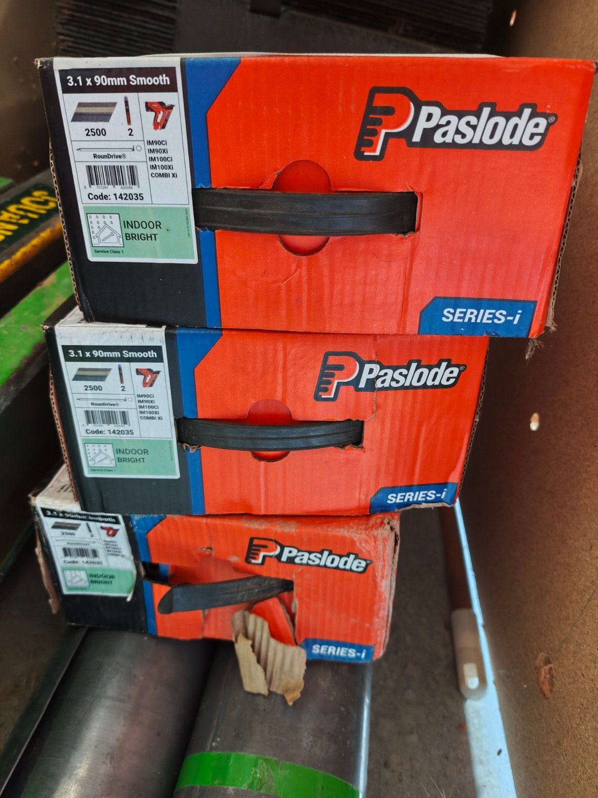 pointe toiture paslode de 90, Enlèvement