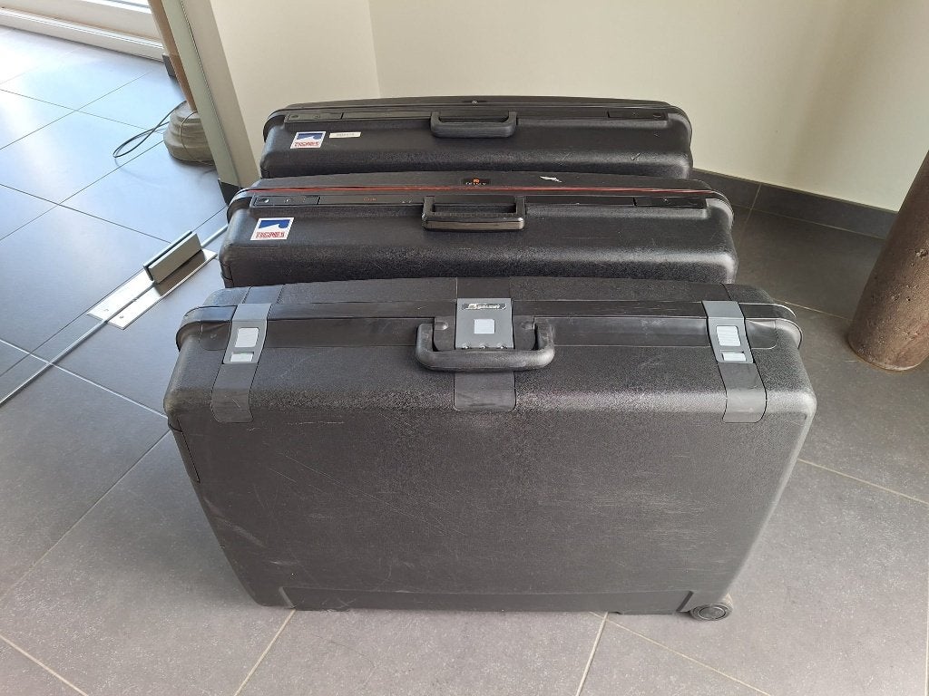 Valiezen set Delsey (3 stuks), Ophalen, Gebruikt, Hard kunststof, Slot
