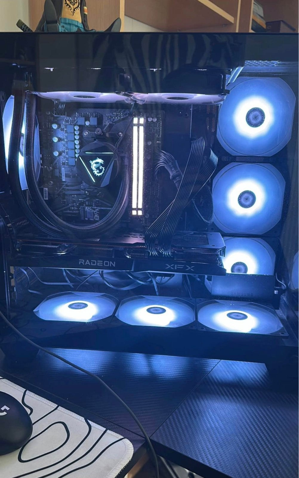 PC Gaming Aquarium – Ryzen 5 5500 / RX 6700 XT /, Ophalen, Gebruikt, Gaming, SSD