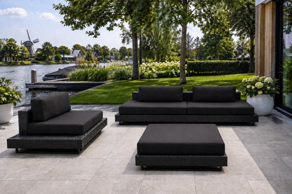 laatste modules zwarte loungeset al voor 995 euro, Verzenden, Nieuw