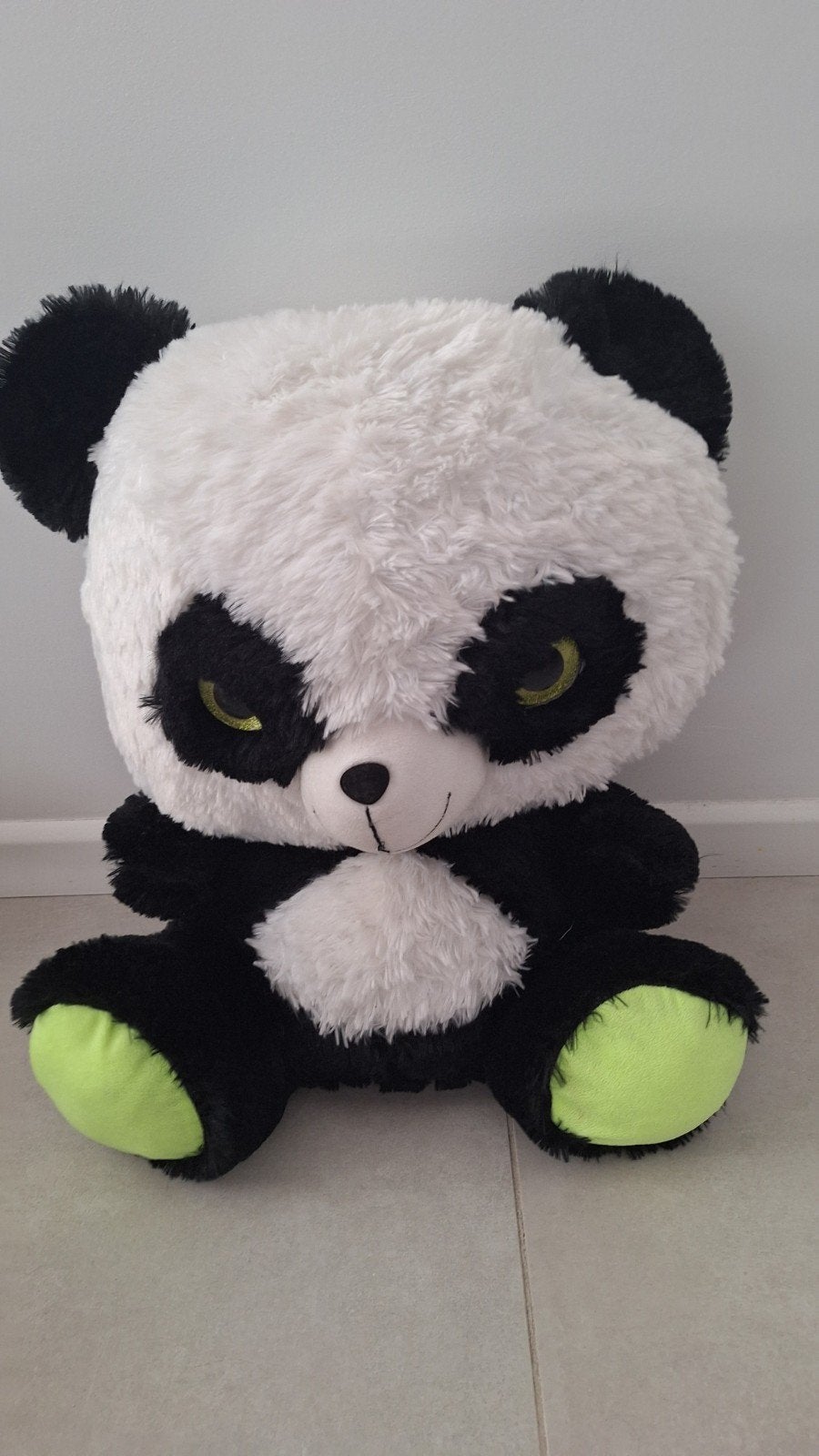 knuffel panda xl, Ophalen