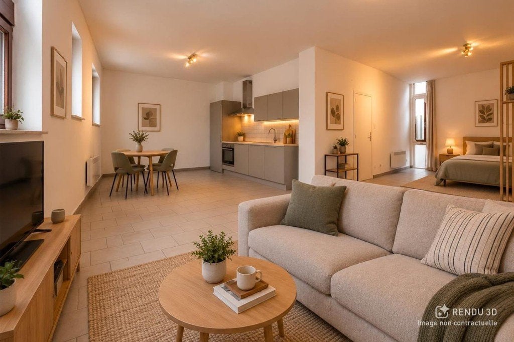 Studio 60 m² – Liège Outremeuse – libre de suite, Immo, Liège, 316 kWh/m²/an, Liège (ville), 60 m²