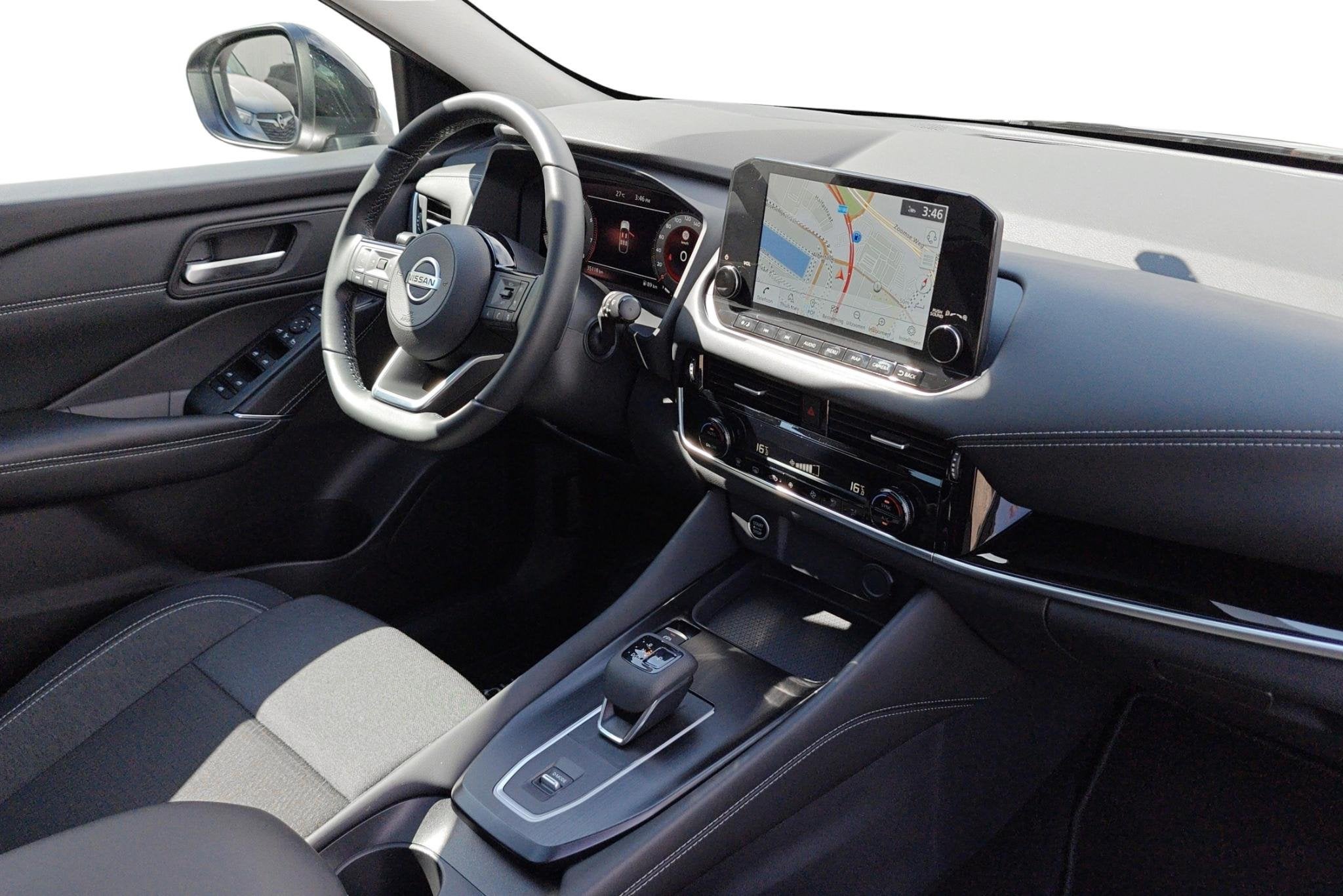 Nissan Qashqai MHEV 116KW N-Connecta Xtronic + Design Pack -, Auto's, Nissan, Stof, Zwart, 4 cilinders, Zwart