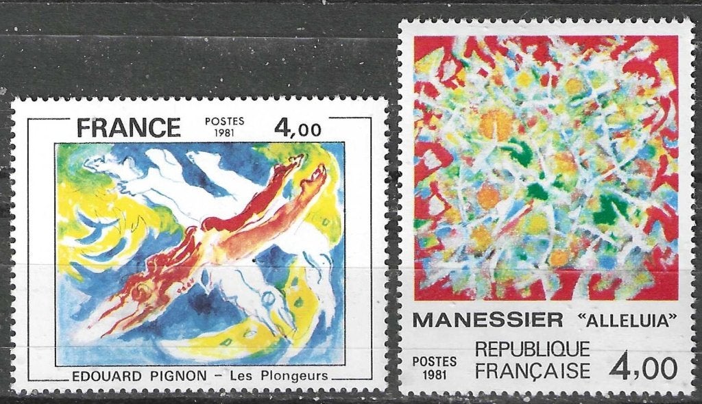 France 1981 - Yvert 2148-2149 - Œuvres d'art (PDF), Envoi, Non oblitéré