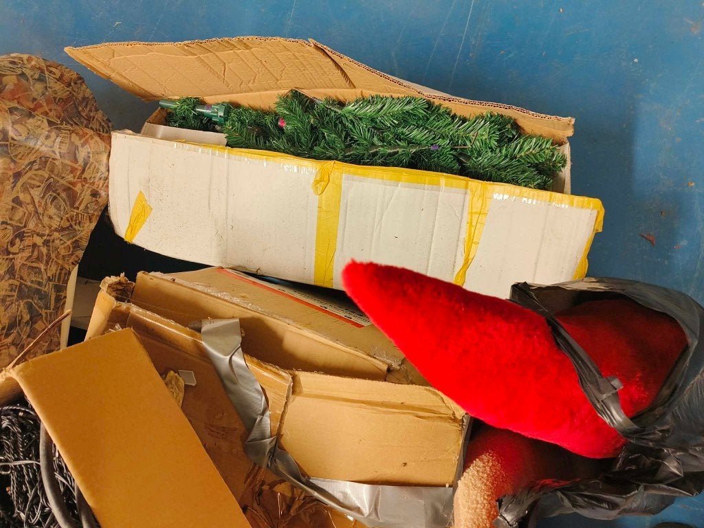 kerstgerief, Ophalen, Gebruikt