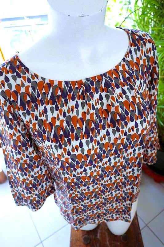vintage dressing T-shirt blouse, Kleding | Dames, Blouses en Tunieken, Zo goed als nieuw, Maat 38/40 (M), Overige kleuren, Ophalen of Verzenden